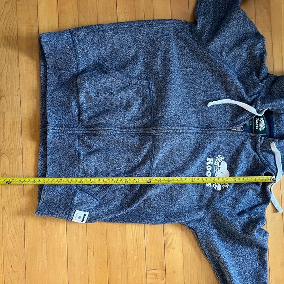 Roots blue hoodie with zipper, size Medium - Picture 8 of 8